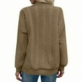 thumbnail image 5 of Guzom Womens Khaki Zip-Up Classic Bomber Jacket - Nylon Spandex Blend, Inclusive S-XXL, Ribbed Cuffs & Hem, Full-Zip for Casual/Office/Light Outdoor Wear,Size L, 5 of 8