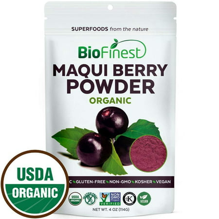Biofinest Maqui Berry Juice Powder - 100% Pure Freeze-Dried Antioxidants Superfood - USDA Certified Organic Kosher Vegan Raw Non-GMO - Boost Digestion Weight Loss - For Smoothie Beverage Blend (4 (Best Pressed Juice For Weight Loss)