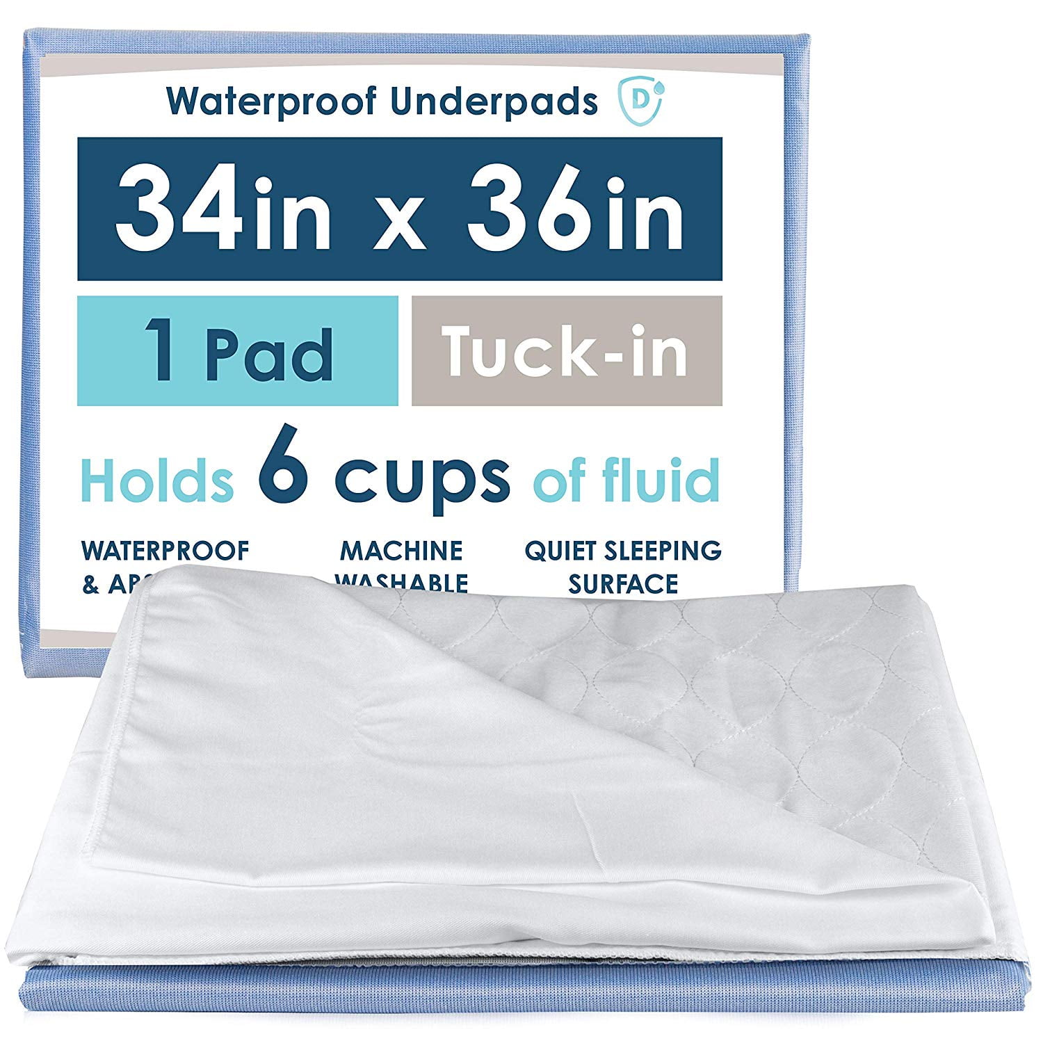 CoolShields Waterproof Bed Pads, Incontinence Waterproof Mattress Pads for  Elderly & Adults, Bed Pads Washable Waterproof for Kids, Waterproof