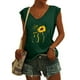 thumbnail image 2 of Camisas con estampado informal con estilo para mujer, camisetas holgadas de manga corta de talla grande, blusa con cuello en V OAVQHLG3B Store lin121212, 2 of 5