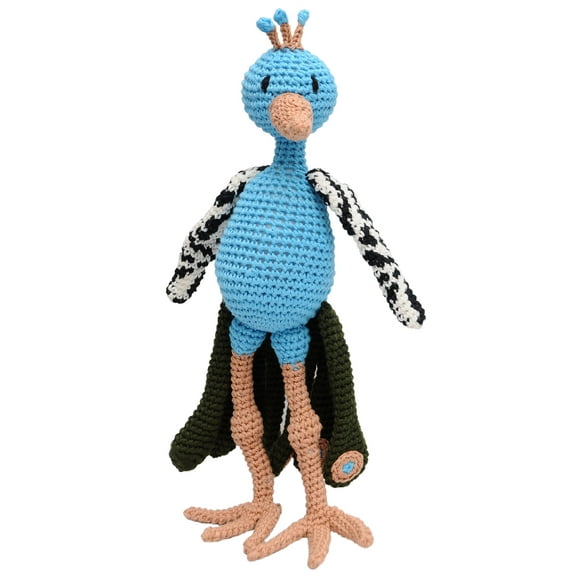 Peacock Handmade Amigurumi Stuffed Toy Knit Crochet Doll VAC