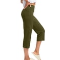 thumbnail image 4 of Men's Linen Pants - Elastic Waist Drawstring Yoga Golf Beach Jogger Sweats Lounge Harem Pants Trousers with Pockets Sky Blue, 4 of 9