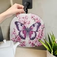 thumbnail image 3 of HELLHERO Teapot Cover Keep Warm Keep Warm Polyester Cavcas, Purple Butterfly Sakura, 3 of 5