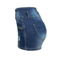 thumbnail image 4 of Wlynlyn Denim Shorts for Women Stretchy High Waisted Jean Shorts Butt Lifting Ripped Tight Shorts, 4 of 5