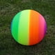 thumbnail image 5 of Pelotas de goma grandes Rainbow Kickballs de 8,5 pulgadas para juegos escolares en interiores y exteriores con mano, 5 of 6