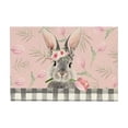 thumbnail image 2 of Home Decor Qwtwty Linen Placemat Easter Linen Placemats Kitchen Table Decorative Plaid Printed Heat Insulation Waterproof Tableware Mats, 2 of 6