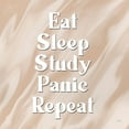 thumbnail image 2 of Yass Naffas Designs 15x15 White Modern Wood Framed Museum Art Print Titled - Eat-Sleep-Repeat, 2 of 4