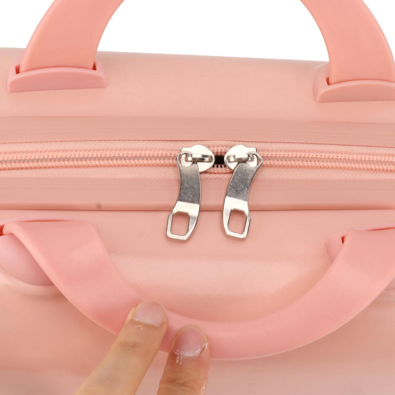 Yajisi 14" Lightweight Hard‑Shell Carry‑On Luggage, Pink – 14‑inch Compact, Large Capacity, ABS Durable, Anti‑Slip Feet, Ideal for Flights