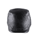 thumbnail image 2 of Gorra plana de cuero negro para hombre y mujer, 2 of 2
