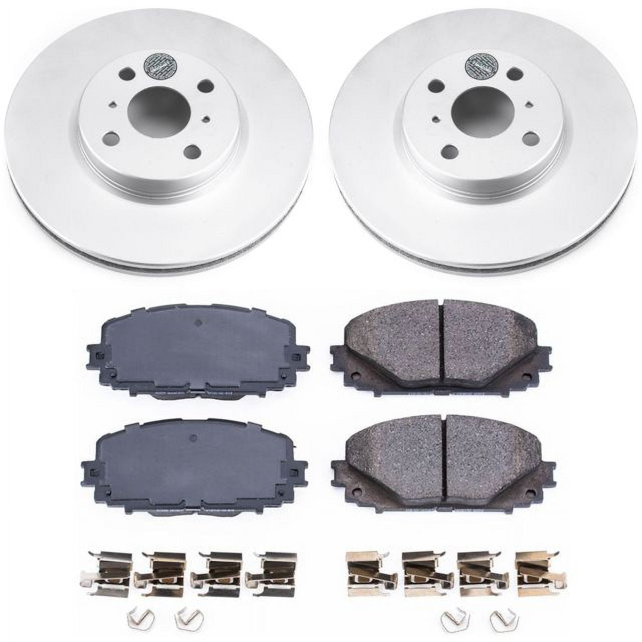 PowerStop Front Geomet Coated Brake Rotor and Pad Kit Fits: TOYOTA Select Models CRK6104