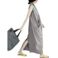 thumbnail image 5 of ZANZEA Womens Dresses Casual Sleeveless V-Neck With Side Pocket Dress, 5 of 6