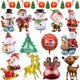 thumbnail image 2 of Globos navideños para decoración, muñecos de nieve navideños grandes, bolas de aluminio para árbol, globos de aire, regalos para fiestas navideñas, suministros, 2 of 5