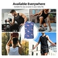 thumbnail image 5 of Uemuo Flamingo Pattern Men's Sleeveless T-Shirt,Muscle Athletic Tank Top, Moisture-wicking Quick-dry Breathable Classic Tee Top for Gym Run Outdoor Sports-Large, 5 of 8