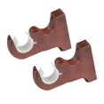 thumbnail image 3 of 2 soportes para barra de cortina, soportes de pared de resina para poste romano Color B, 3 of 9