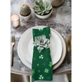 thumbnail image 2 of Saint Patrick's Day Cloth Napkins Set of 6 Reusable Dinner Napkins, Green Lucky Shamrock Spring Cocktail Napkin Washable Table Napkins for Wedding/Holiday Party/Baby Shower 20"x20", 2 of 7