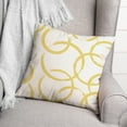 thumbnail image 3 of Creative Products Yellow Circles 18x18 Indoor / Outdoor Pillow, 3 of 3