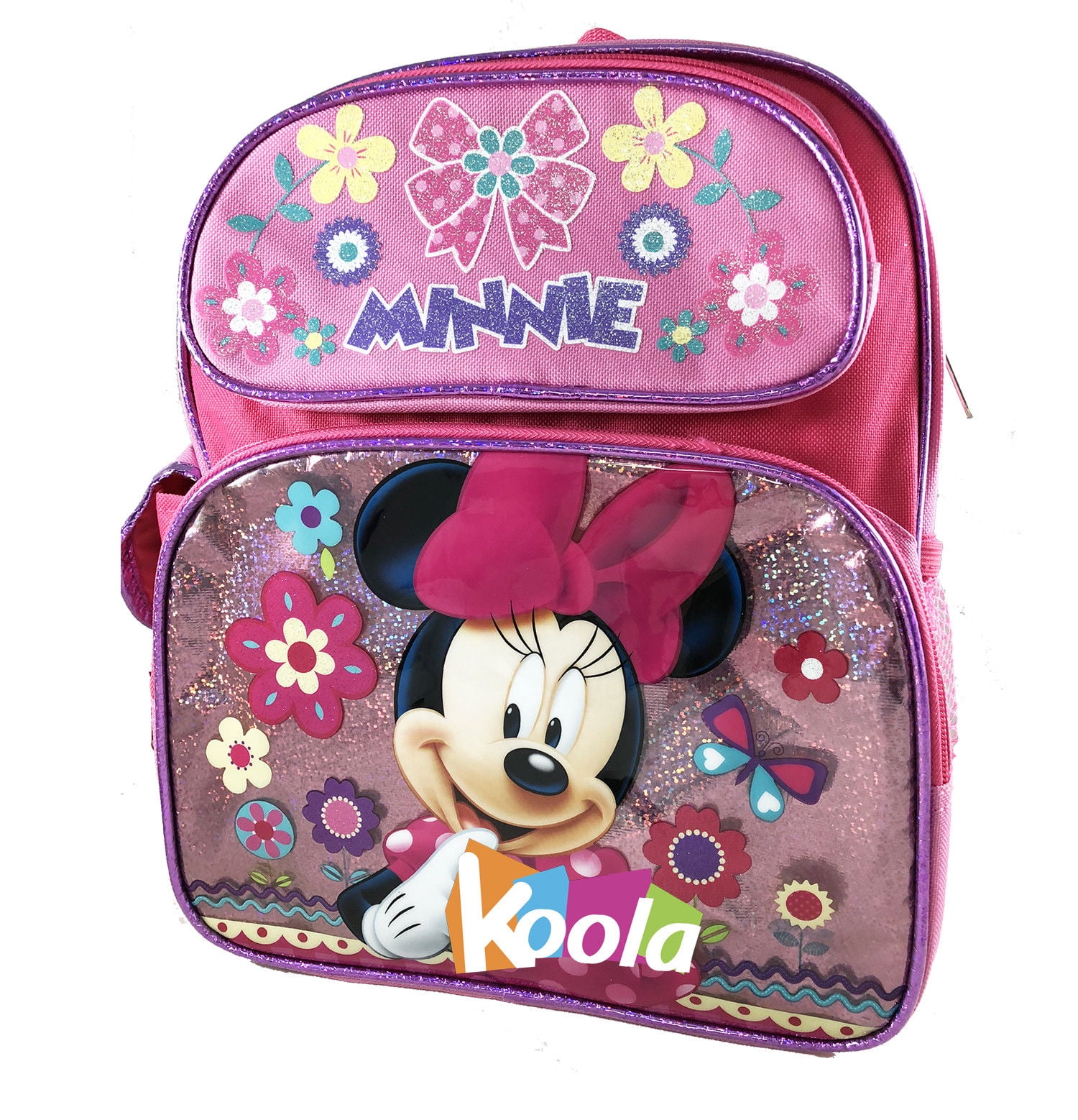 Disney Minnie Mouse Girls 12/" Canvas Pink School Backpack