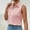 Pink, variant on Womens Button Tank Tops Fashion New Arrival Lapel Neck Solid Casual Sleeveless Shirts for Women 2024
