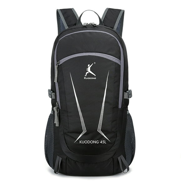 yeacher Ultra-Light Foldable Travel Backpack for Hiking, Camping, and Daily Use - Waterproof, Large Capacity, Unisex Design in Black or Grey