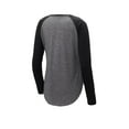 thumbnail image 4 of Sport-Tek Ladies PosiCharge Long Sleeve Tri-Blend Wicking Scoop Neck Raglan Tee LST400LS, 4 of 4