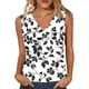 thumbnail image 3 of TaTaai Ladies Sleeveless Camisole Tshirt V Neck Strap Detail Printed Casual Top Lightweight Spring Summer Daily Wear Gift, 3 of 6