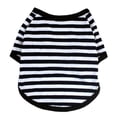 thumbnail image 2 of Flmtop Printemps Été Polyester Respirant Rayé Col Rond Gilet pour Chien Chiot Chemise Vêtements pour Animaux Rouge, 2 of 9