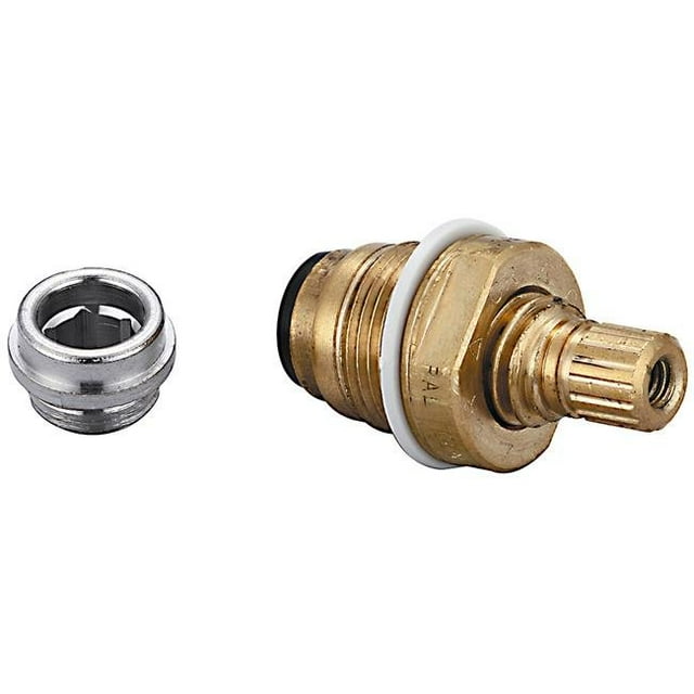 Central Brass K-454-H 0.25 Turn Stem Assembly Quick Pression Hot Side with Replaceable Seat - Brass