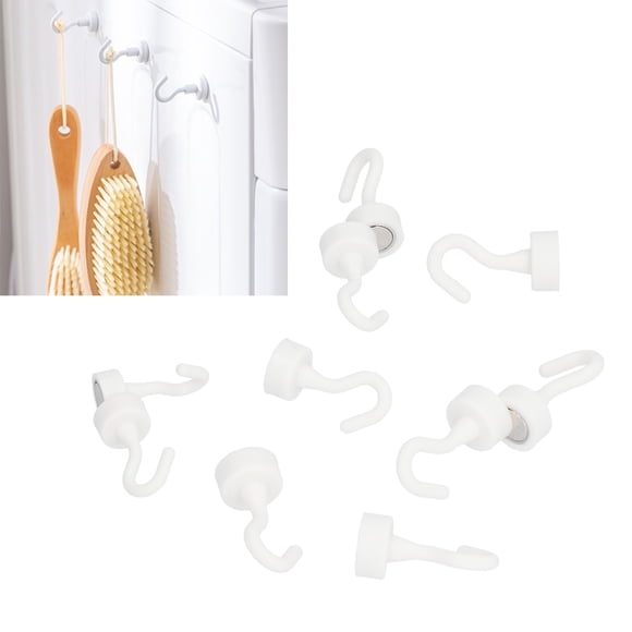 Ganchos Magnéticos, ABS Portátil De 11 Libras De Carga, 10 Piezas, Gancho Magnético Blanco Resistente Para Cocina Para Uso Doméstico