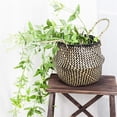thumbnail image 4 of GZJCKJY Basket Basket Wicker Flower Storage Decoration Folding Dirty Basket Pot Seagrass Patio & Garden Garden Supplies, 4 of 4