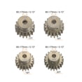 thumbnail image 2 of 48P 7075 Aluminio Piñón Motor Engranaje Juego 4uds 17T 18T 19T 20T Ajuste 3.175mm RC Motor Eje 48 Paso Engranajes para RC Coche, con Hexagonal Llave, 2 of 6