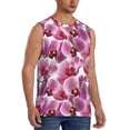thumbnail image 2 of Daiia Orchids Flowers Printed Men's Tank Tops,Casual Soft Sleeveless Gym Muscle Shirts Bodybuilding Tee-X-Large, 2 of 8
