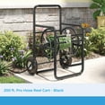 thumbnail image 3 of Suncast 200' Pro Hose Reel Cart with Flat-Free Rubber Tires, Outdoor Weather-Resistant Steel Garden Hose Reel Cart, 200' of 5/8" Hose Capacity, 3 of 10