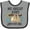 Heather and Black, variant on Inktastic My Great Aunt Loves Me with Sloth and Hearts Boys or Girls Baby Bib