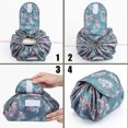 thumbnail image 2 of Lazy Drawstring Cosmetic Bag Large Capacity Waterproof Travel Makeup Bag Portable Cosmetics Wash Bag for Women Girl 2025, 2 of 5