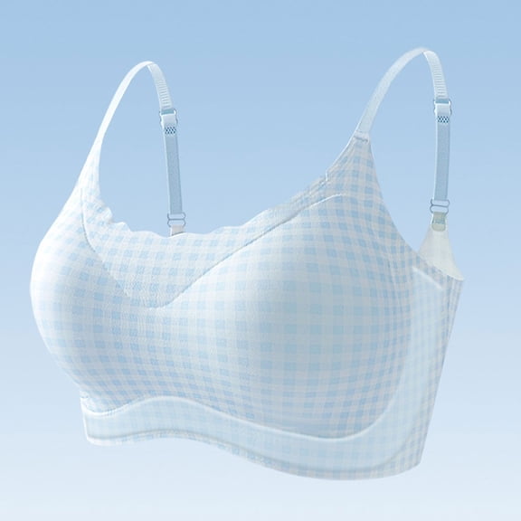 Fatuov Womens No Underwire Bra Push Up Comfortable Front Closure Bra for Casual Full Coverage Breathable Bra, All-Day Wear, Underwear 36A