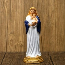 HOMEMAXS Virgin Mary and Child Statue for Decoration Made of Resin in Assorted 5 Inches