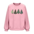 thumbnail image 6 of Waffle Christmas Sweatshirt Womens Christmas Tree Printed Crewneck Sweaters Pullove Loose Casual Shirts Holiday Long Sleeve Tops Xmas Gifts, 6 of 6
