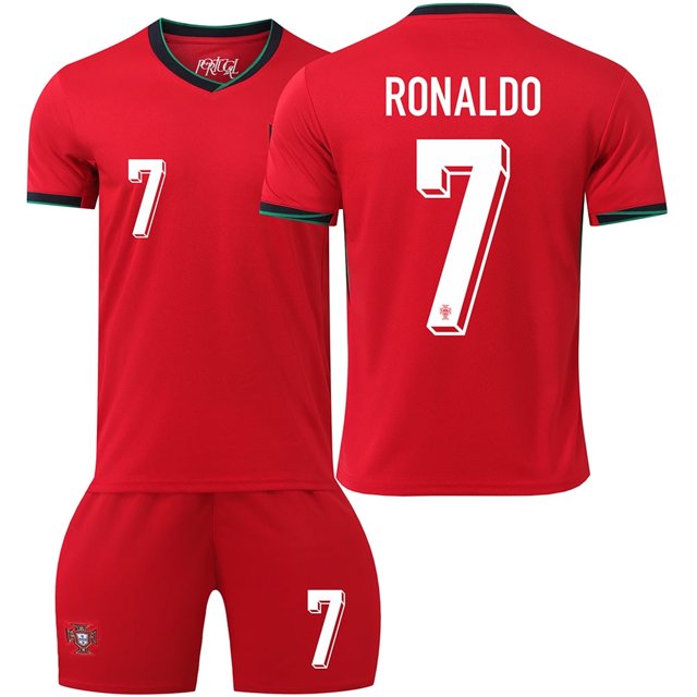 2024 Portuguese Football Services No. 7 Cristiano Ronaldo 8B Fei 11 Philips European Cup Jersey Set