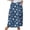 E-c-Light Blue, variant on Mrat Womens Maxi Skirt Women's Casual Retro Floral Skirts Linen Elastic Waist Pleated Maxi Skirt with Pockets Plus Size Skirts S-289 Dark Blue 5XL