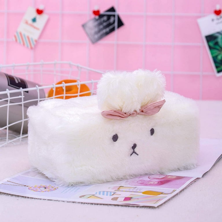 Tissue Holder Decorative, Cute Tissue Box Cover, Fluffy Plush Cover, Home  décor, Office Desk Decoration, car Accessories, Bunny, Rabbit 