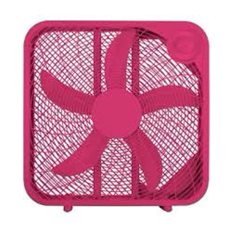 Holmes 20 inch Box Fan with Removable Front Grill, Pink - Walmart.com