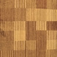 thumbnail image 1 of Ahgly Company Indoor Square Checkered Brown Modern Area Rugs, 5' Square, 1 of 4