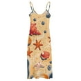 thumbnail image 5 of Beach Seashell Starfish Sleeveless Dress Women's Luxury Party Dress Birthday Dresses for Women, 5 of 7