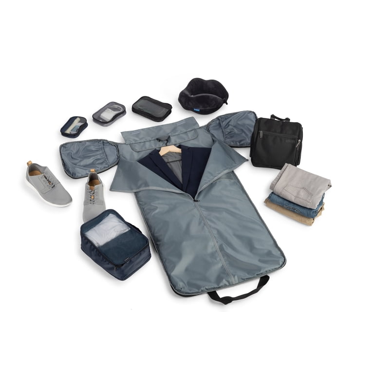 buxton travel essentials garment duffel bag Carry-on Bag Suit Bag Weekend Bag Flight Bag with Shoe Pouch Yes / Dark Brown Brookstone 22 inch Garment Duffel Bag Travel with ease and sophistication with the Brookstone 22 inch Garment Duffel Bag Brookstone 22 inch Garment Duffel