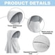 thumbnail image 3 of Máscara de protección solar de verano para mujer, gorro transpirable de seda de hielo con capucha para exteriores, orificio para abrir y cerrar el cabello, 3 of 5