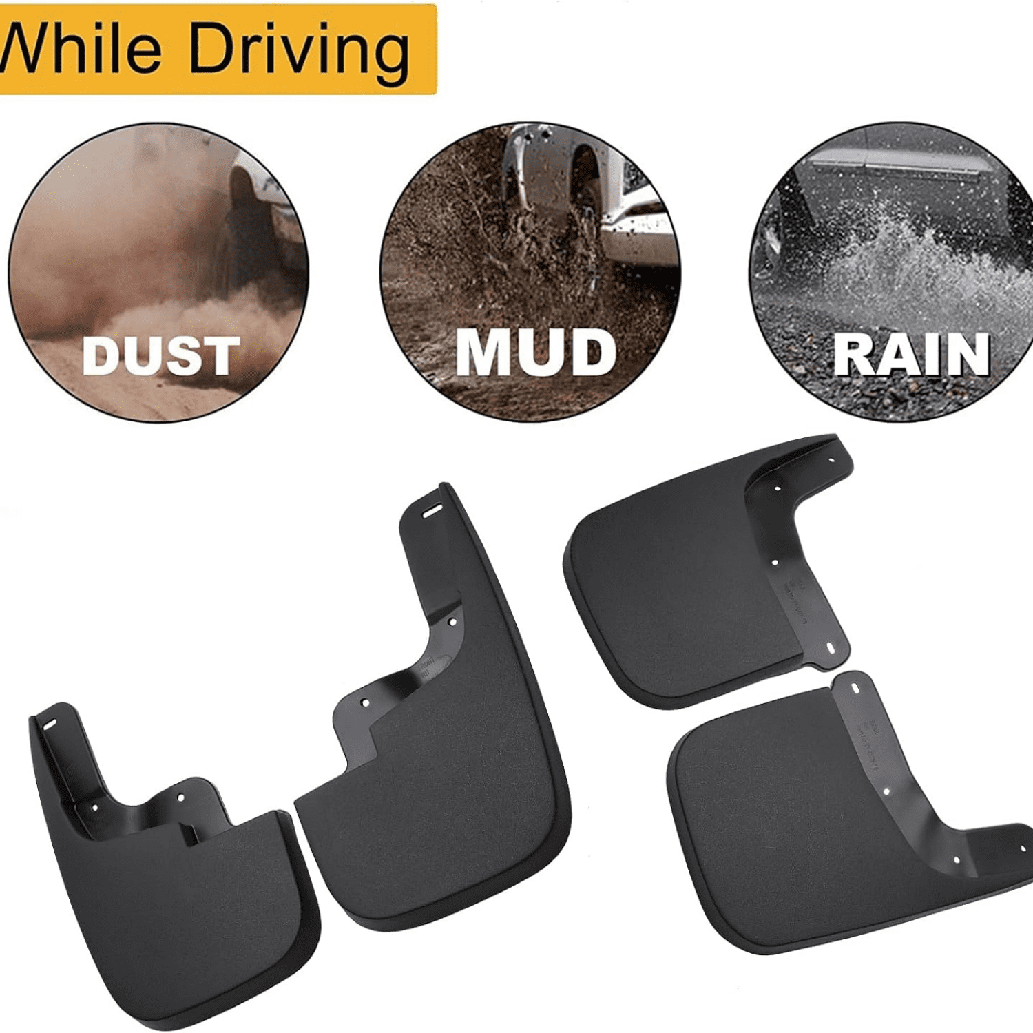 Mud Guard Mud Flaps Guards Splash All Weather Guard Mud for 2015-2023 Chevy Colorado Mudguards Mudflaps Guards Front & Rear Set of 4