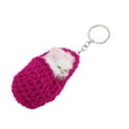 thumbnail image 5 of Unique Bargains 1 Pc Fashion Slippers Sleeping Cat Handbag Charm Bag Accessories Rose Red, 5 of 5