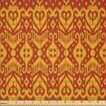 thumbnail image 2 of Ambesonne Bohemian Art Fabric by the Yard Microfiber, Creative African Print, 5 Yards, Vermilion and Marigold, 2 of 2