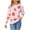 White, variant on Tnhcen Women's Floral Knit Sweater Acrylic Round-Neck Top Loose Fit Casual Pullover Floral Pattern Comfort Wear Soft Warm S-XL