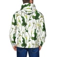 thumbnail image 5 of Zip Up Hoodies for Men - Calla Lily Flowers Bloom Long Sleeve Comfrt Men'S Fashion Hoodies & Sweatshirts, Jackets for Men Hoodies Pullover Clothing Clothes with Pouch, 5 of 5